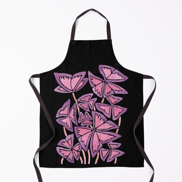 Item preview, Purple and pink watercolor flowers on black designed and sold by Foxeye Daisy.