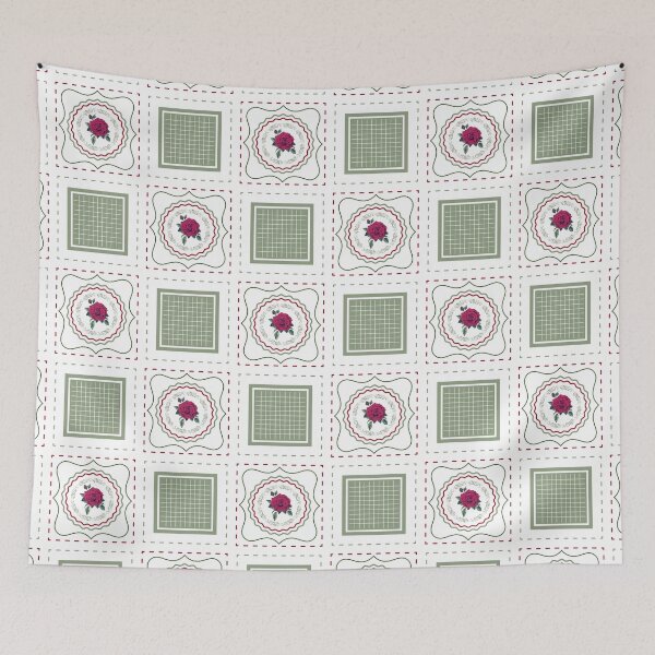 Item preview, Roses Patchwork designed and sold by Niceprint42.