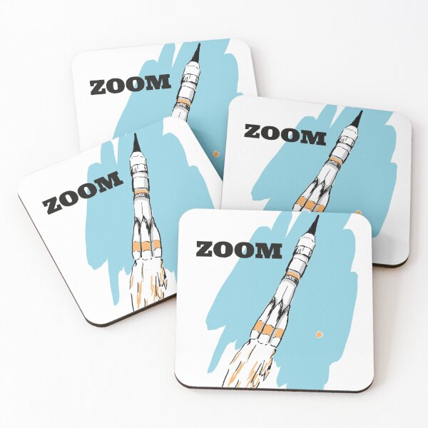 Item preview, Retro Rocket Ship Flying designed and sold by Wenkatdesigns.