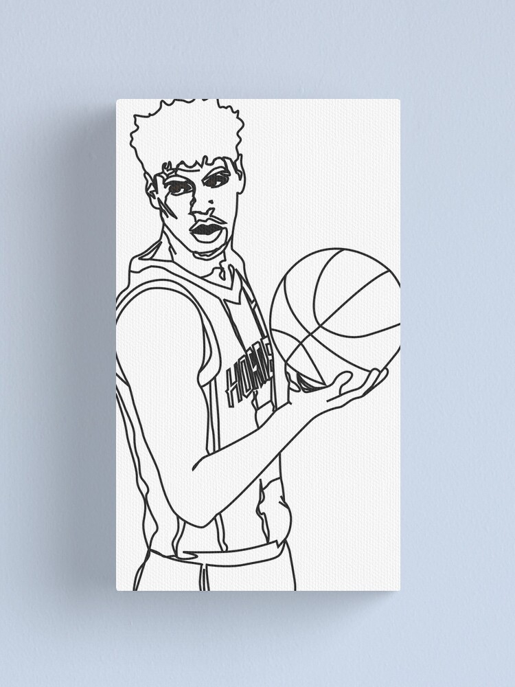 Lamelo Ball Painting Canvas - Charlotte Hornets Basketball Canvas Art, -  canvaschains