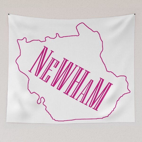 Item preview, Map of London Borough of Newham, England designed and sold by sketchingarchi.