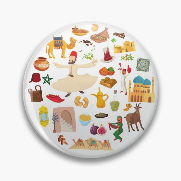 Item preview, Morocco Travel Icons designed and sold by FancyPlanet.