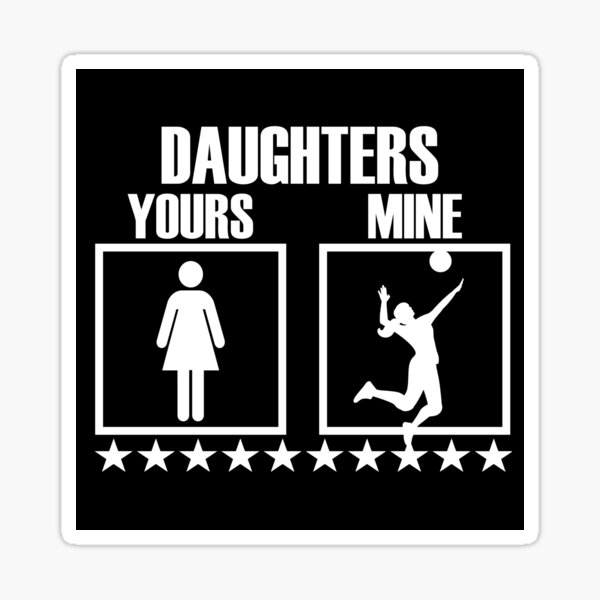 "Volleyball Mom Dad Gift Parents of Volleyball Player" Sticker for