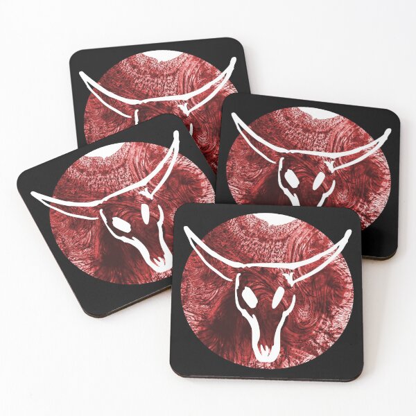 Item preview, Cattle Skull, outline of steer skull design designed and sold by Constant Readers.
