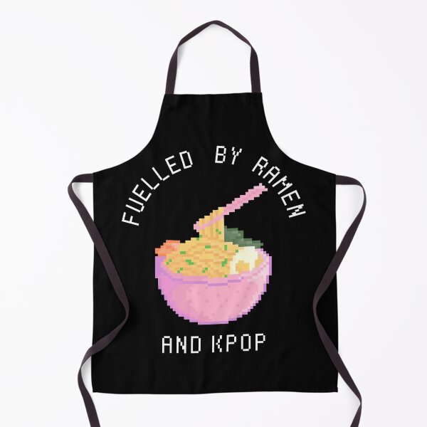 Item preview, FUELLED BY RAMEN AND KPOP Cute Funny Pastel Pixel Art designed and sold by SugarSaint.