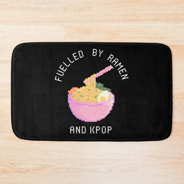 Item preview, FUELLED BY RAMEN AND KPOP Cute Funny Pastel Pixel Art designed and sold by SugarSaint.