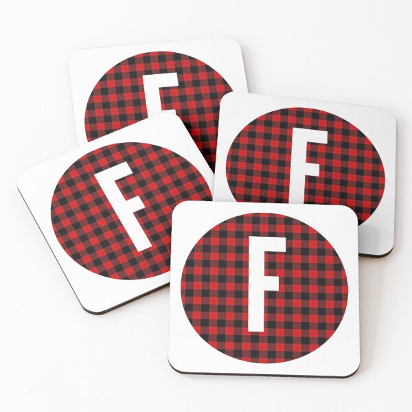Item preview, Monogram letter F flannel design designed and sold by JustSeasons.