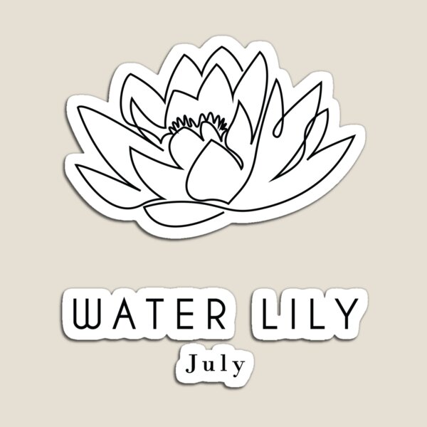 Item preview, Minimalist July Birth Flower designed and sold by CiaraPrints.