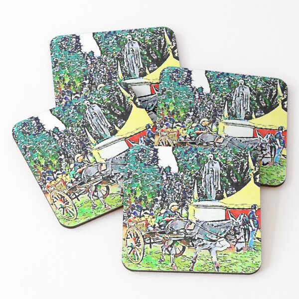 Item preview, The donkey pulls the Sicilian cart with the children designed and sold by Giuseppe Cocco.