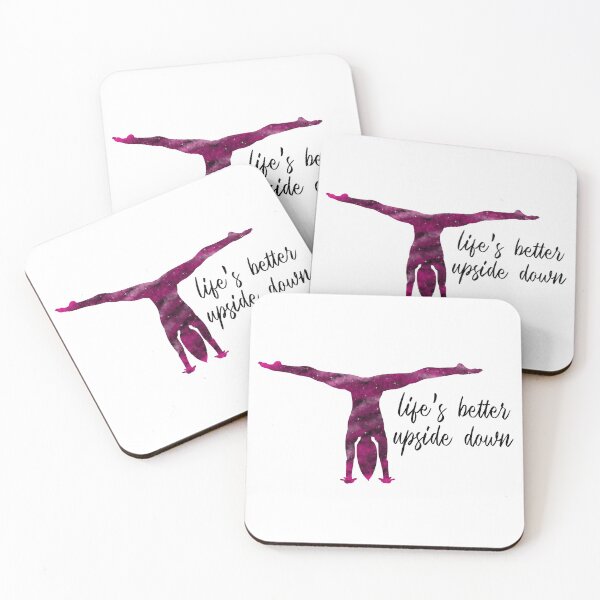 Item preview, Life's Better Upside Down Handstand Pink designed and sold by VibrantFlight.