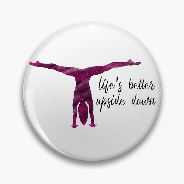 Item preview, Life's Better Upside Down Handstand Pink designed and sold by VibrantFlight.