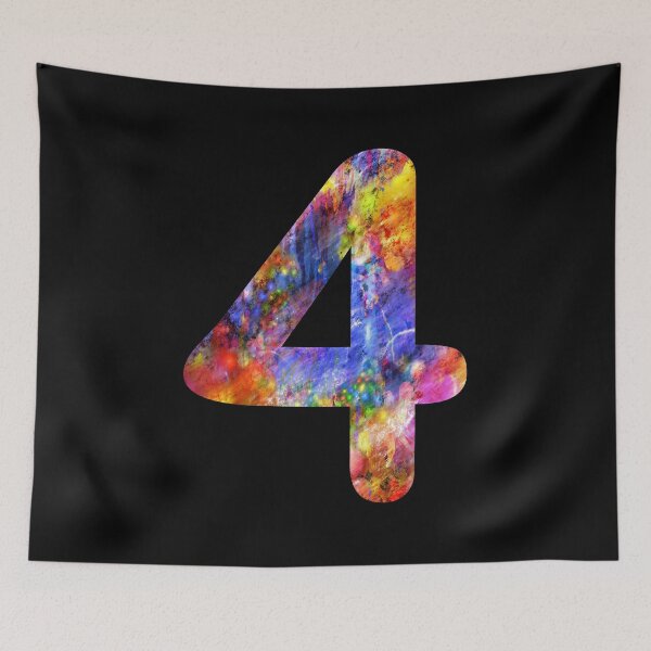 Item preview, Number 4 Colorful Four Gift designed and sold by Shariss.