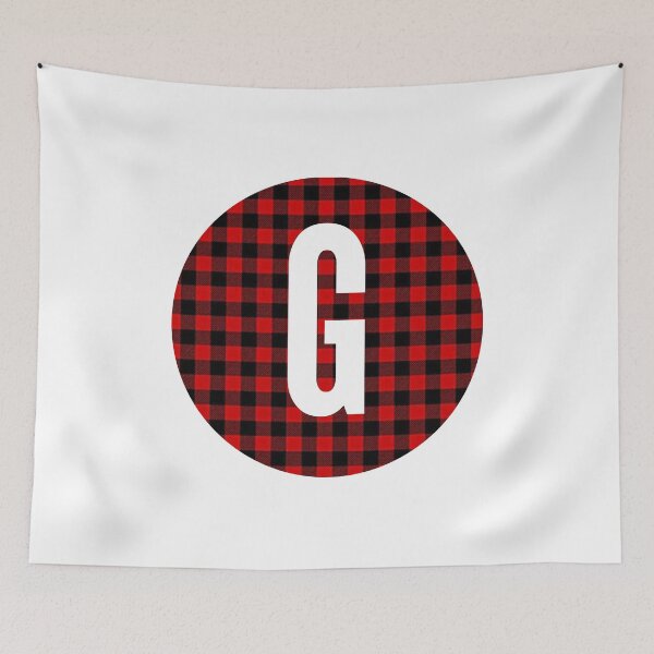 Item preview, Monogram letter G flannel design designed and sold by JustSeasons.