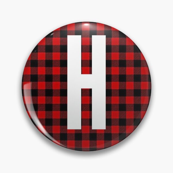 Item preview, Monogram letter H flannel design designed and sold by JustSeasons.