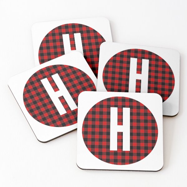 Item preview, Monogram letter H flannel design designed and sold by JustSeasons.