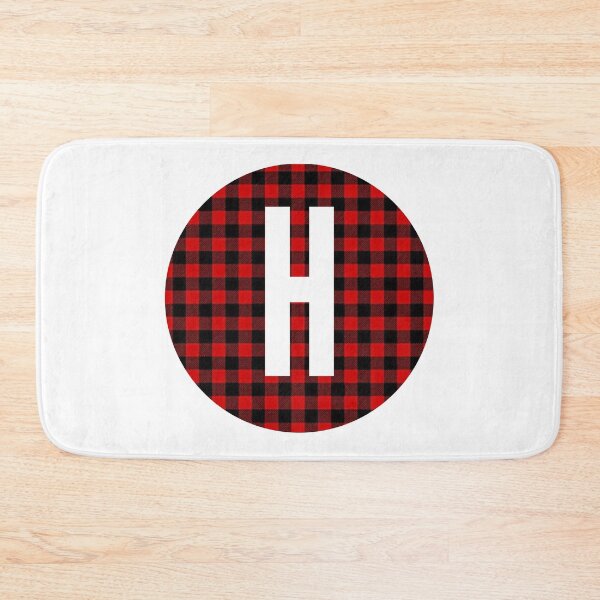 Item preview, Monogram letter H flannel design designed and sold by JustSeasons.