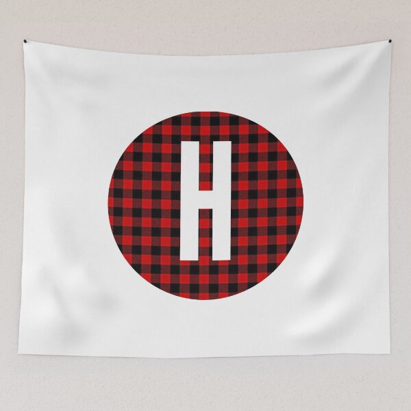 Item preview, Monogram letter H flannel design designed and sold by JustSeasons.