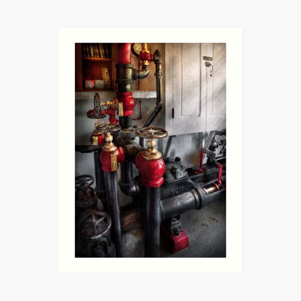 Steampunk - Plumbing - Turn the valve Art Print