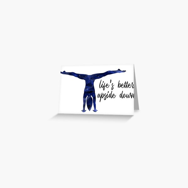 Check Out My Handstand - Funny Fitness Gifts Stationery Cards by  shirtbubble