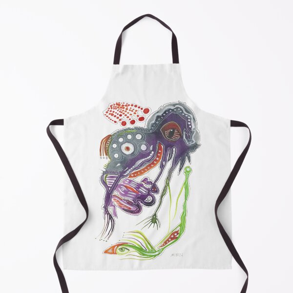 Artikelvorschau, Lila Kreatur intuitive Inkblot-Kunst entworfen und verkauft von Bonnie Mincu.