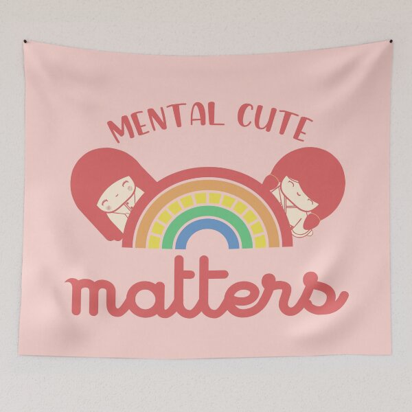 Item preview, mental cute matters funny girl with rainbow designed and sold by Amet Hermawan.