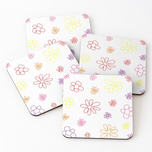 Item preview, Colorful doodle flowers designed and sold by MariiaCreation.