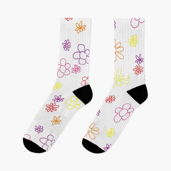 Item preview, Colorful doodle flowers designed and sold by MariiaCreation.