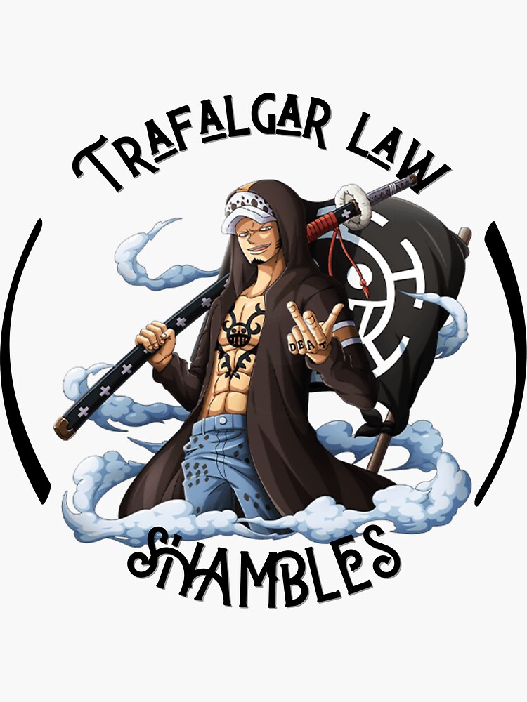 Trafalgar Law - One Piece Sticker by EzeGuitachi