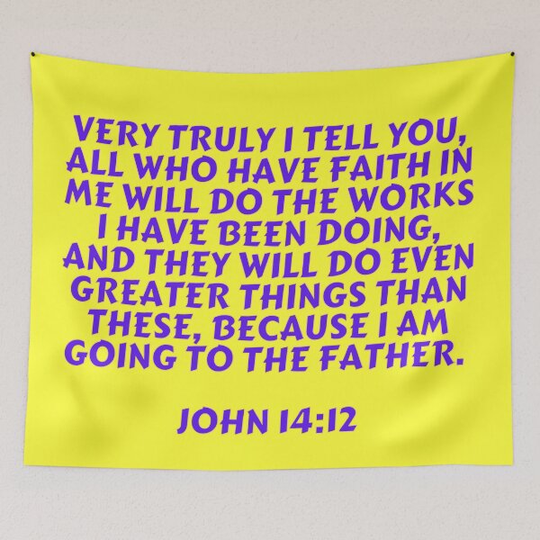 Item preview, Bible Verse John 14:12 designed and sold by Prayingwarrior.