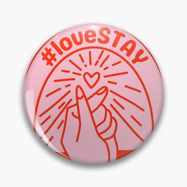 Item preview, Stray Kids Love Stay LoveSTAY Hyunjin Hashtag Cute Pink Red designed and sold by SugarSaint.