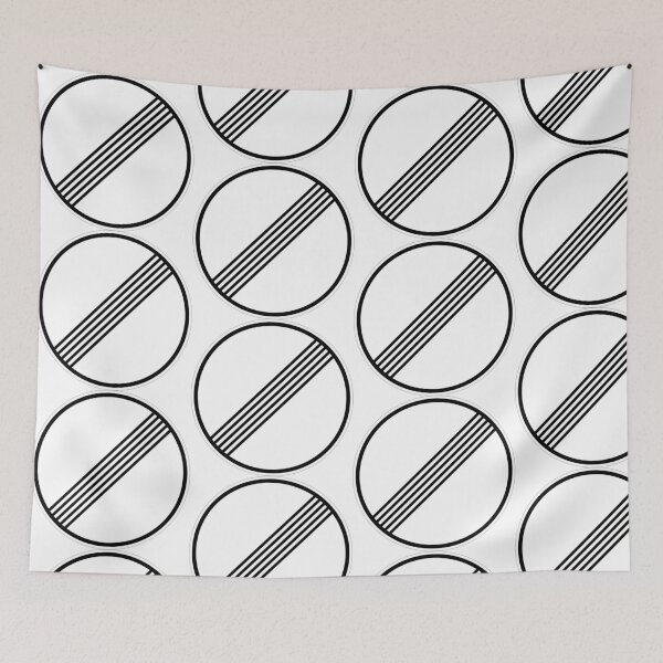 Item preview, German Autobahn Unlimited Speed limit sign designed and sold by Spyromike.
