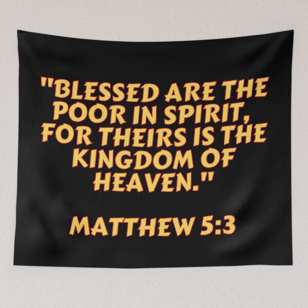 Item preview, Bible Verse Matthew 5:3 designed and sold by Prayingwarrior.