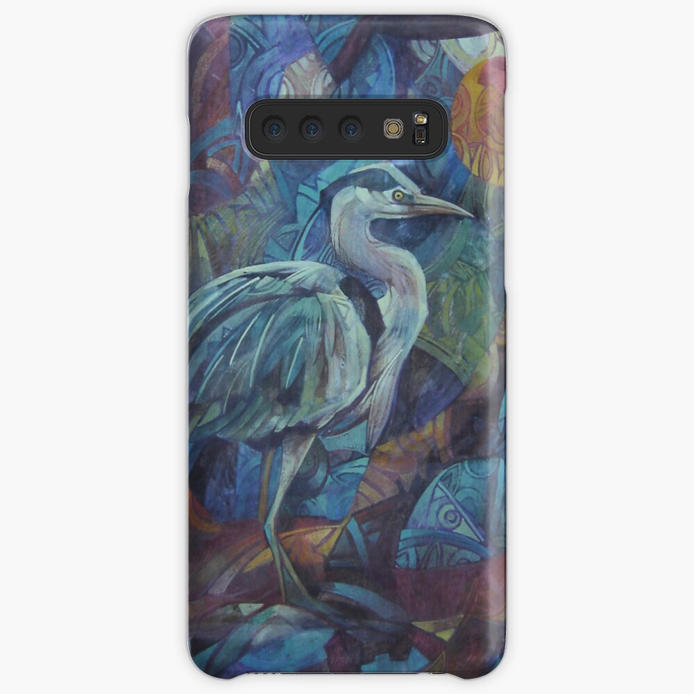 grey heron Case & Skin for Samsung Galaxy