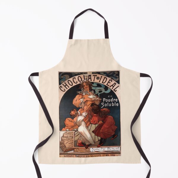 Item preview, Chocolat Ideal Vintage Advertisement - Alphonse Mucha 1897 Art Nouveau designed and sold by molamode.