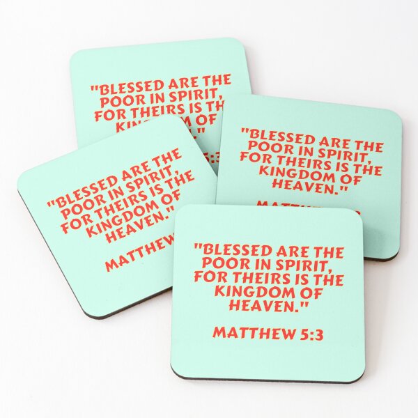 Item preview, Bible Verse Matthew 5:3 designed and sold by Prayingwarrior.