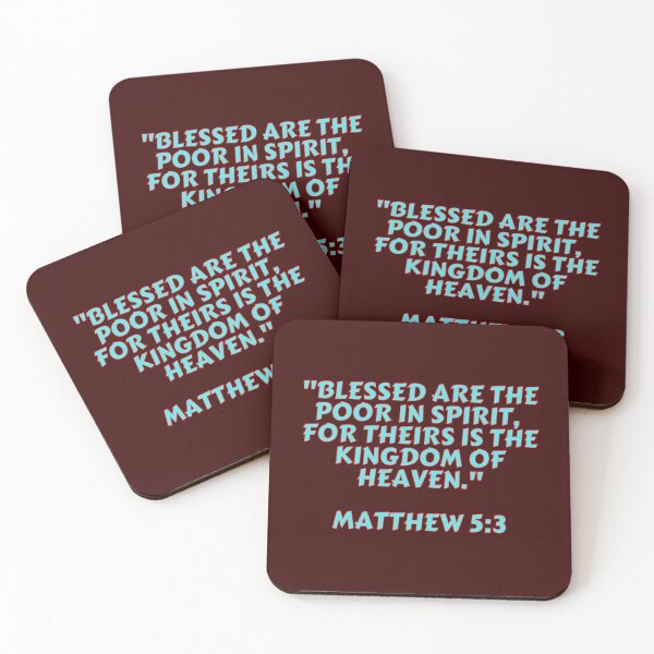 Item preview, Bible Verse Matthew 5:3 designed and sold by Prayingwarrior.