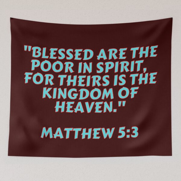 Item preview, Bible Verse Matthew 5:3 designed and sold by Prayingwarrior.