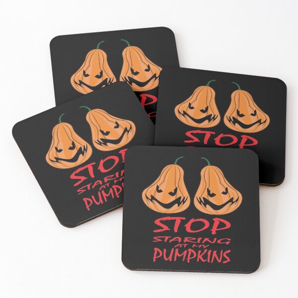 Item preview, Stop Staring at my Pumpkins Funny Halloween Shirt designed and sold by TrndSttr.