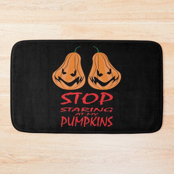 Item preview, Stop Staring at my Pumpkins Funny Halloween Shirt designed and sold by TrndSttr.