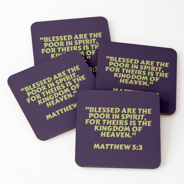 Item preview, Bible Verse Matthew 5:3 designed and sold by Prayingwarrior.