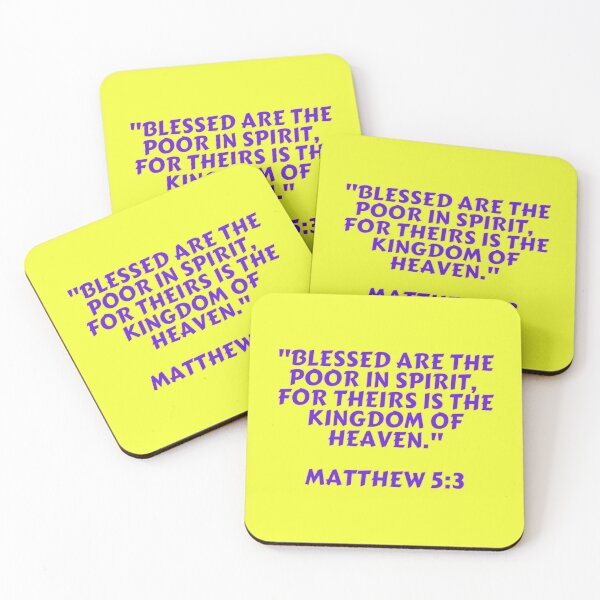 Item preview, Bible Verse Matthew 5:3 designed and sold by Prayingwarrior.