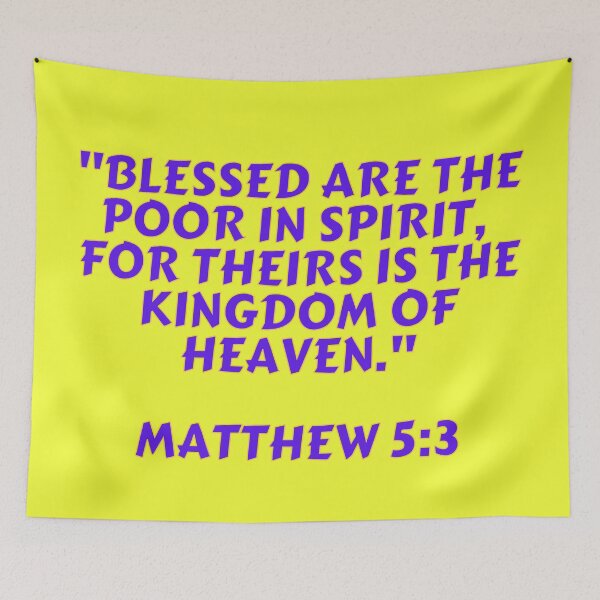 Item preview, Bible Verse Matthew 5:3 designed and sold by Prayingwarrior.