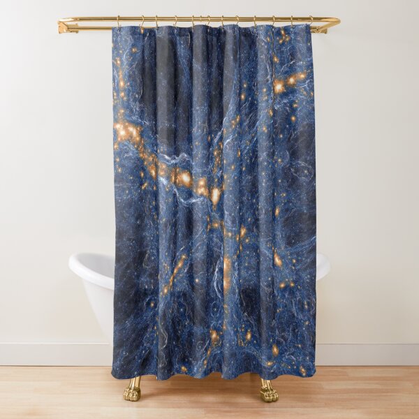 Our Home Supercluster, Laniakea, supercluster of galaxies Shower Curtain