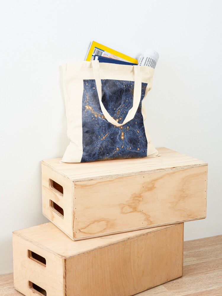 Alternate view of Our Home Supercluster, Laniakea, supercluster of galaxies Tote Bag