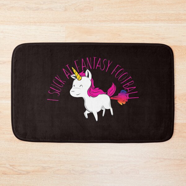 Item preview, I Suck at Fantasy Football - Farting Unicorn designed and sold by TrndSttr.