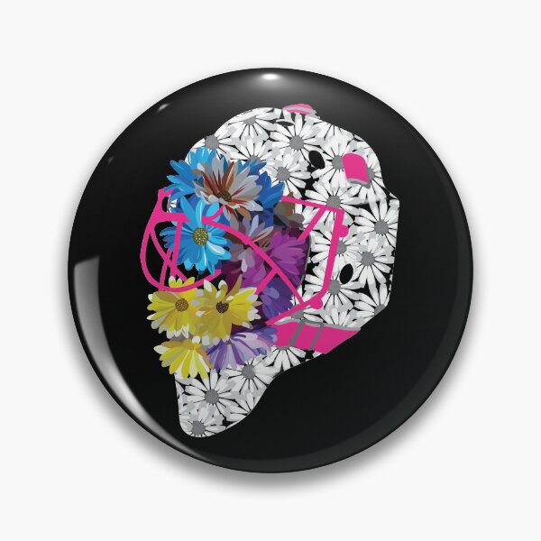 Item preview, Flower Goalie Mask designed and sold by Eye on the Blueline.