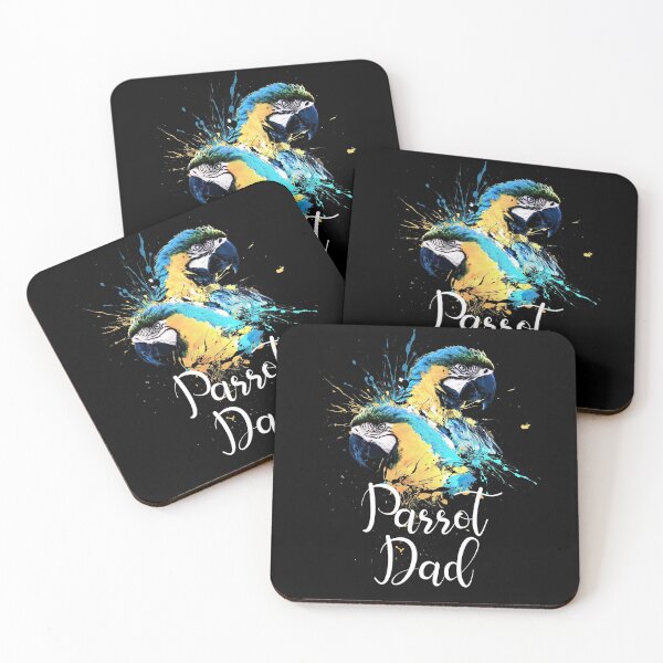 Item preview, Color Splatter Parrots Parrot Dad Black designed and sold by Alienphysique.