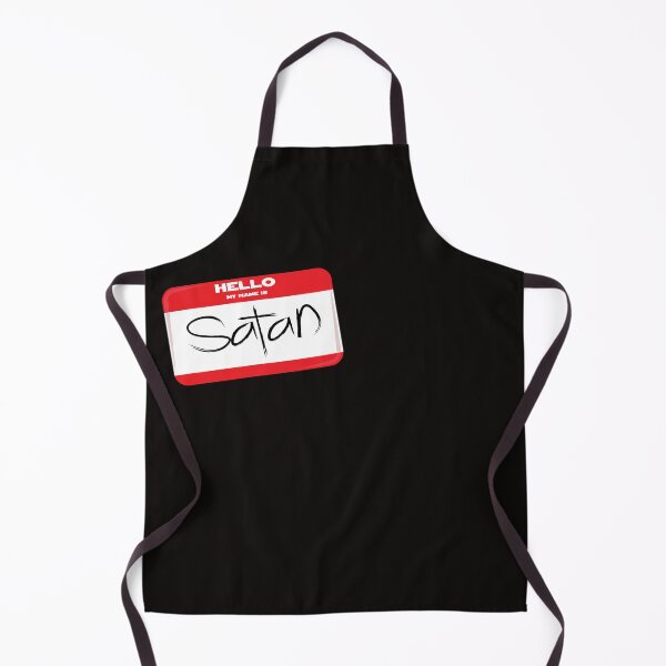 Item preview, Satan Name Tag Halloween Tee Shirt designed and sold by TrndSttr.
