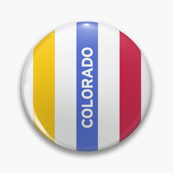 Artikelvorschau, Kleurrijk Colorado Stripes Design - Rood, Blauw, Geel entworfen und verkauft von ExploreColorado.