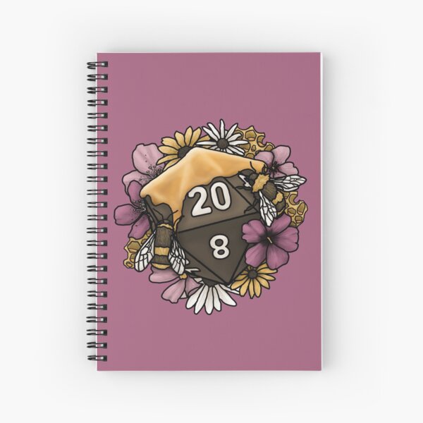 Honeycomb D20 Tabletop RPG Gaming Dice Spiral Notebook